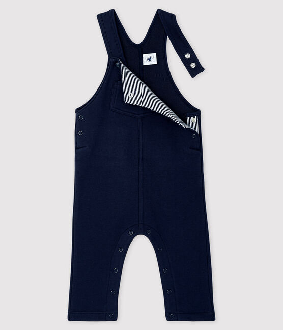 Baby Boys' Long Fleece Dungarees SMOKING blue