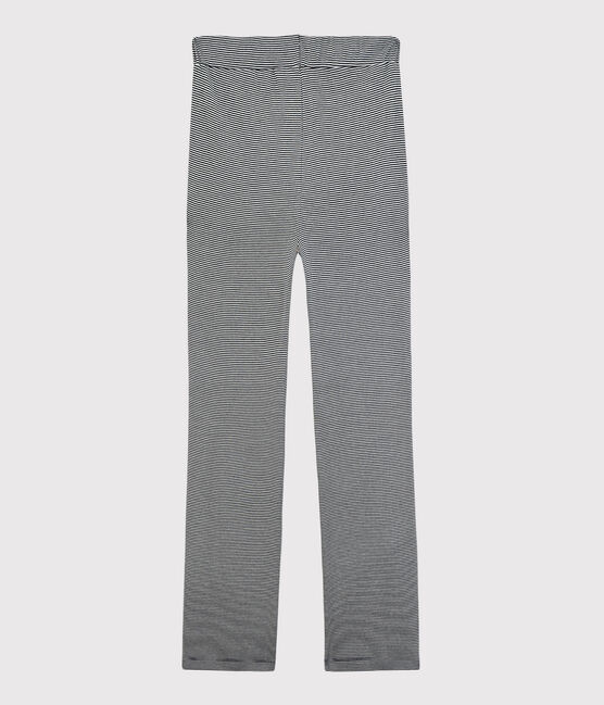 Women's Organic Cotton Trousers SMOKING blue/MARSHMALLOW white