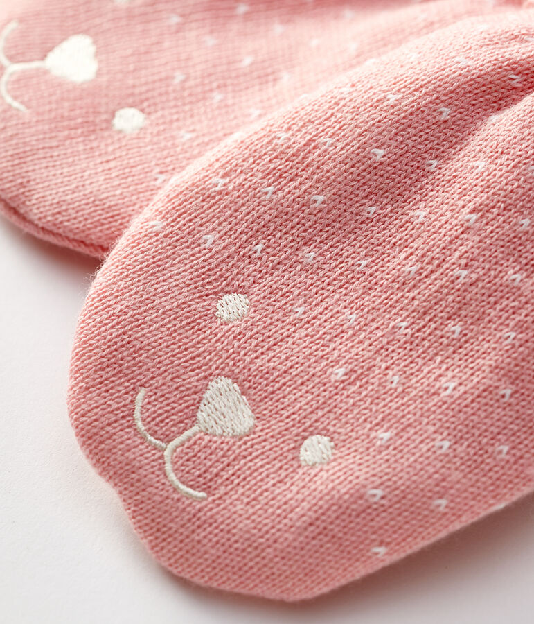 Babies' Microfleece-Lined Mittens CHARME pink