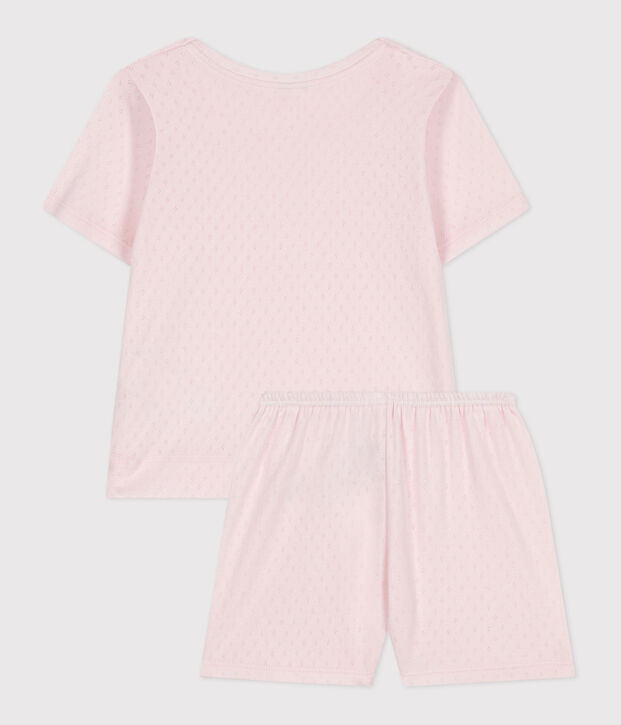 Children's short cotton pyjamas FLEUR