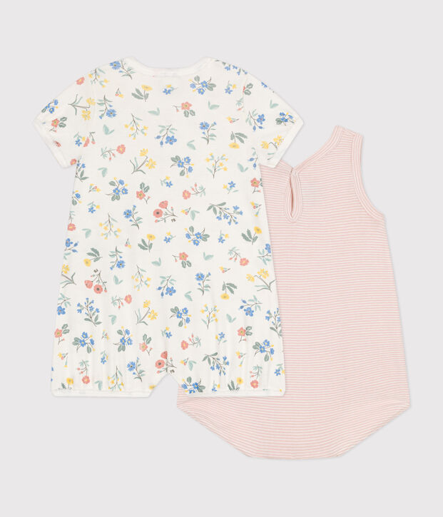 Babies' Cotton Playsuits - 2-Pack multicolor