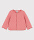 Babies' Quilted Tube Knit Cardigan