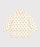 Girls' puffer jacket with fold-out hood AVALANCHE white/MULTICO