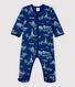 Babies' Toile de Jouy Paris Tube Knit Sleepsuit