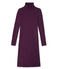 Women's striped roll-neck dress in ultra light cotton CLAFOUTI red/MEDIEVAL blue
