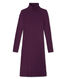 Women's striped roll-neck dress in ultra light cotton