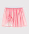 Girls' Glittery Tulle Skirt GRETEL pink/ARGENT grey