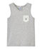 Boy's tank top with breast pocket BELUGA CHINE grey
