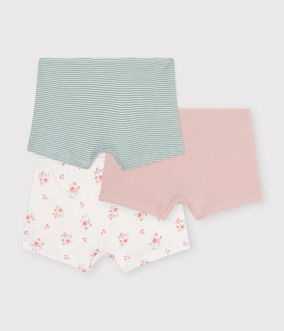Children's floral cotton shorties - 3-pack variante 1