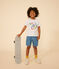 Boys' Printed Lightweight Jersey T-shirt MARSHMALLOW white