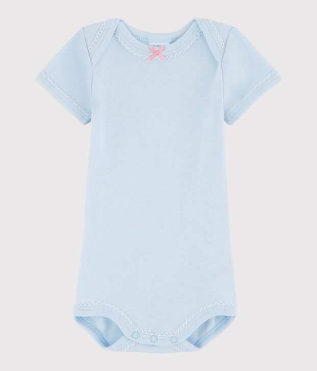 Baby Girls' Short-Sleeved Bodysuit blue
