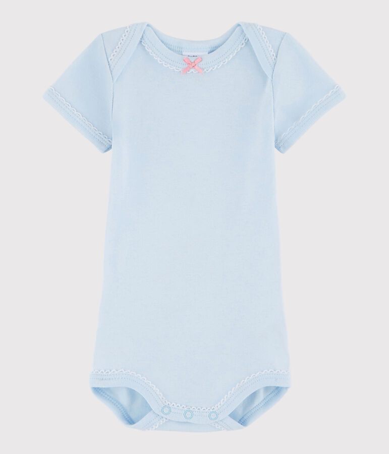 Baby Girls' Short-Sleeved Bodysuit blue