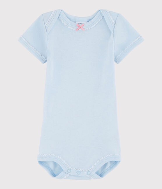 Baby Girls' Short-Sleeved Bodysuit FRAICHEUR blue