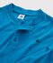 Boys' Cotton and Linen Blend T-Shirt MYKONOS blue