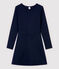 Women's Tube-Knit Quilted Dress SMOKING blue