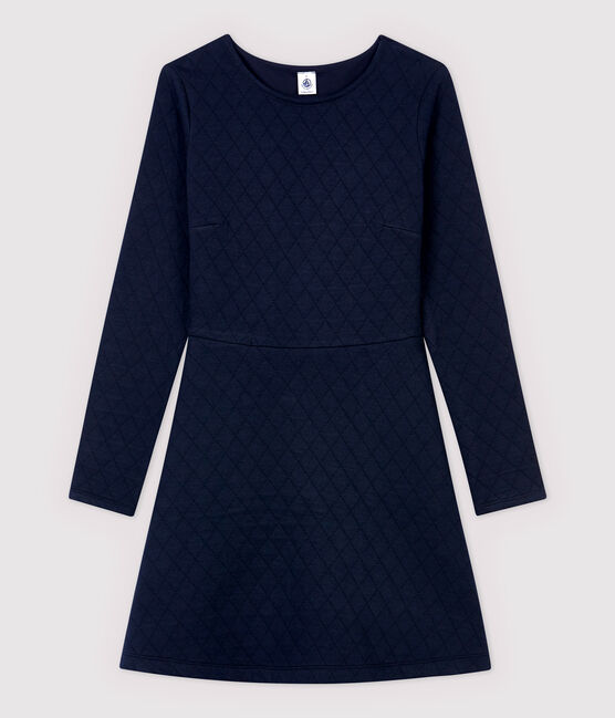Women's Tube-Knit Quilted Dress SMOKING blue