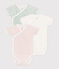 Babies' short-sleeved printed cotton wrapover bodysuits - 3-Pack variante 2