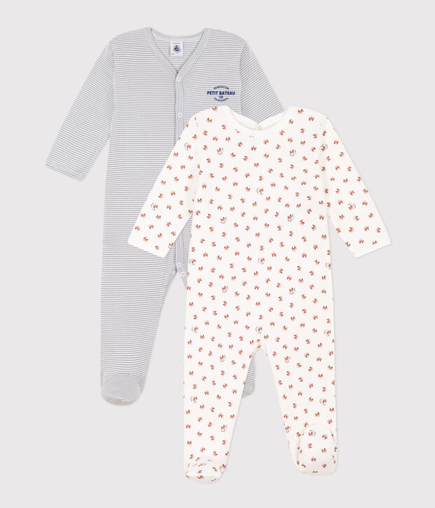 2 Pairs of Babies' Pyjamas multicolor