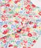 Babies' flower print cotton playsuit white/multicolor