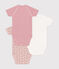 Babies' short-sleeved wrapover cotton bodysuits - 3-Pack variante 2