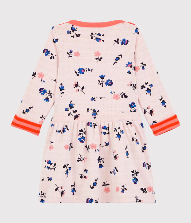 Babies' Cotton Dress orange/orange