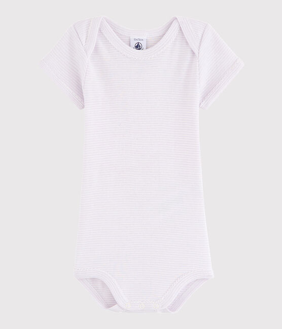Baby Girls' Short-Sleeved Bodysuit LISERON /MARSHMALLOW white