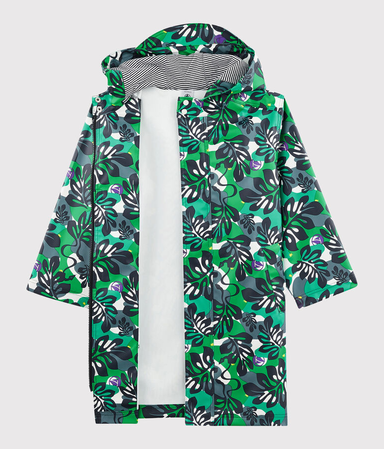 Boys' Waxed Coat MARSHMALLOW white/MULTICO white