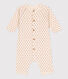 Babies' Heart Patterned Cotton Tube Knit Jumpsuit