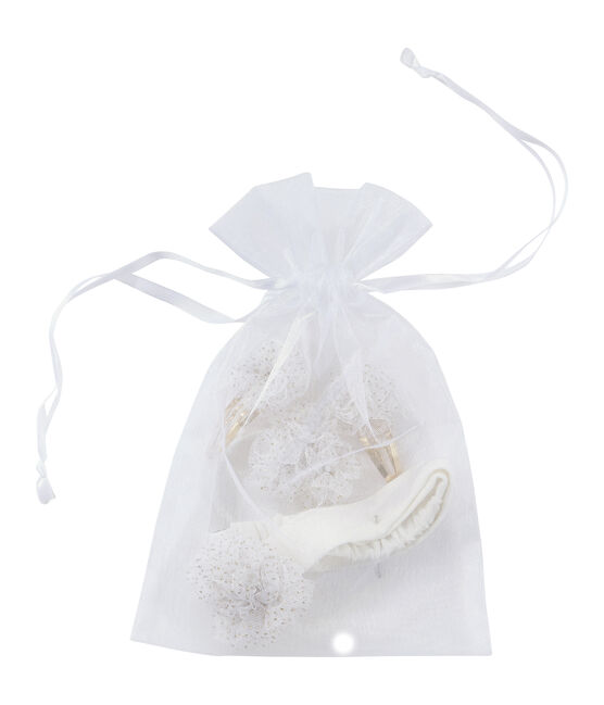 Set of hair accessories MARSHMALLOW white/DORE yellow