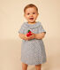 Babies' Cotton Gauze Short-Sleeved Dress and Bloomers