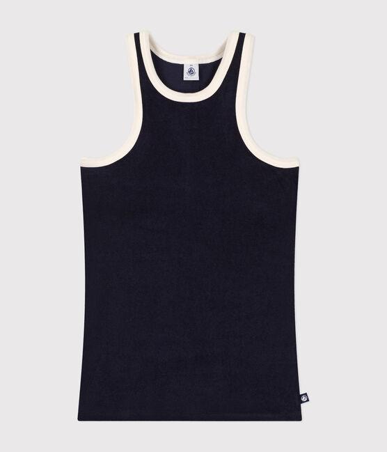 Women's Terry Cotton Vest Top SMOKING blue