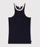 Women's Terry Cotton Vest Top SMOKING blue
