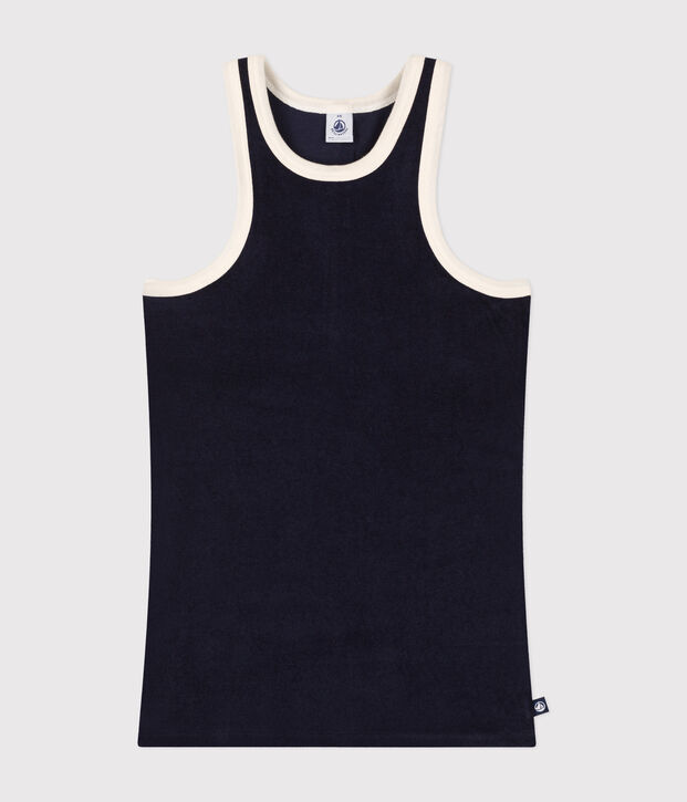 Women's Terry Cotton Vest Top blue
