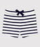 Babies' Thick Organic Jersey Shorts MARSHMALLOW white/SMOKING blue