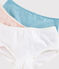 Girls' Silver Spotted Organic Cotton and Elastane Hipsters - 3-Pack variante 1