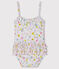 Baby Girls' Eco-Friendly Swimsuit MARSHMALLOW white/MULTICO white
