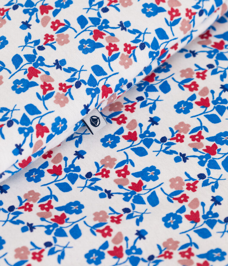 Babies' floral cotton 2 TOG sleeping bag white/multicolor