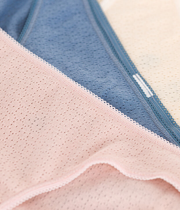 Women's Openwork Cotton Briefs - 3-Pack multicolor