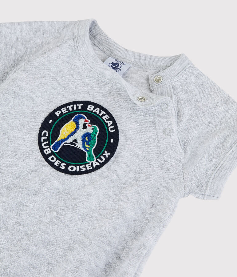 Baby Boys' Terry Playsuit grey