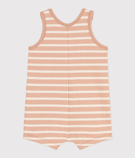 Babies' Sleeveless Thick Striped Jersey Playsuit VINTAGE /AVALANCHE