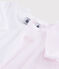 Girls' Ribbed Pink Short-Sleeved Pinstriped T-shirt - 2-Pack variante 1