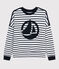 Women's sweatshirt MARSHMALLOW white/SMOKING blue