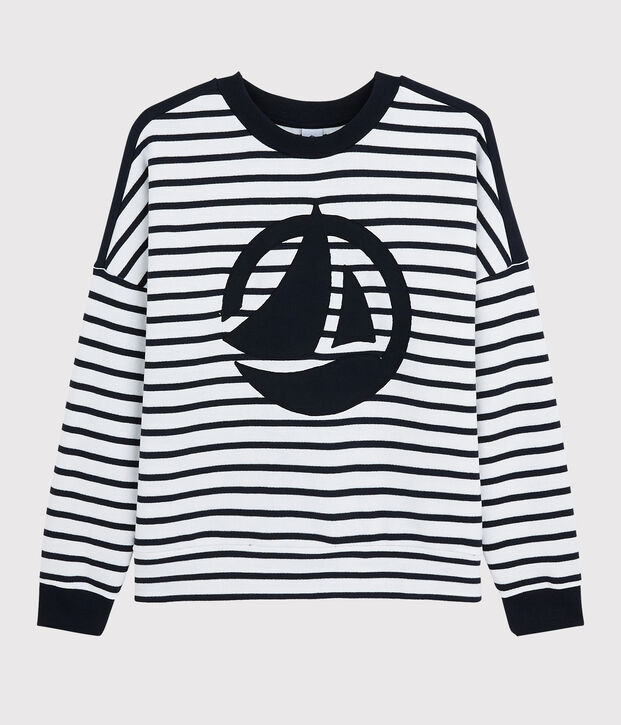 Women's sweatshirt white/blue