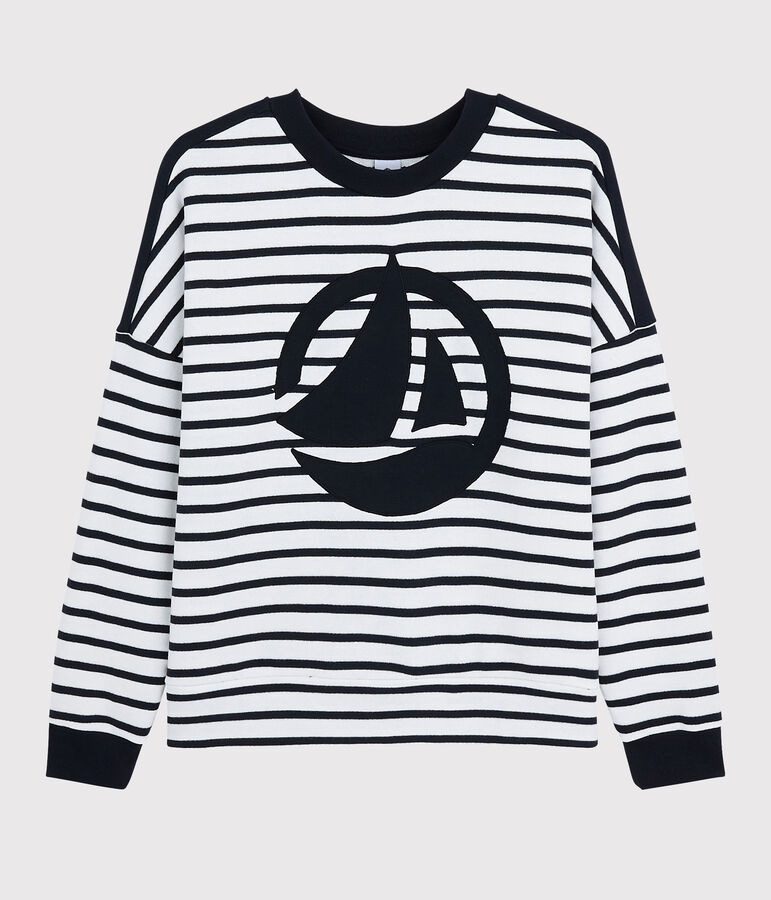 Women's sweatshirt white/blue