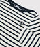 Unisex Children's Striped Cotton Breton Top MARSHMALLOW white/SMOKING blue