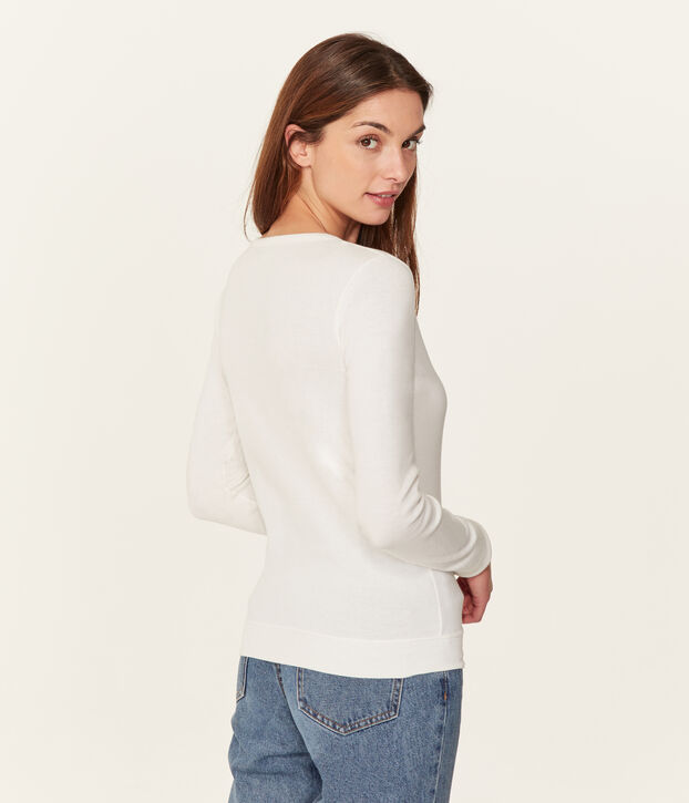 Women's Iconic Cardigan white