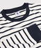Women's Breton Stripe Cotton T-Shirt MARSHMALLOW white/SMOKING blue