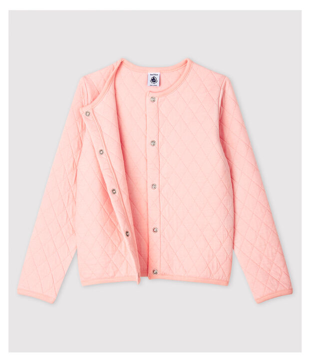 Girls' Tube Knit Cardigan pink