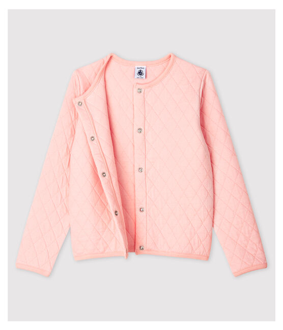Girls' Tube Knit Cardigan MINOIS pink