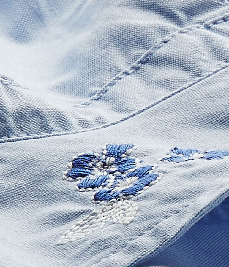 Baby girl's plain hat Bleu blue